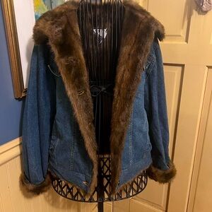 Marvin Richards faux fur coat